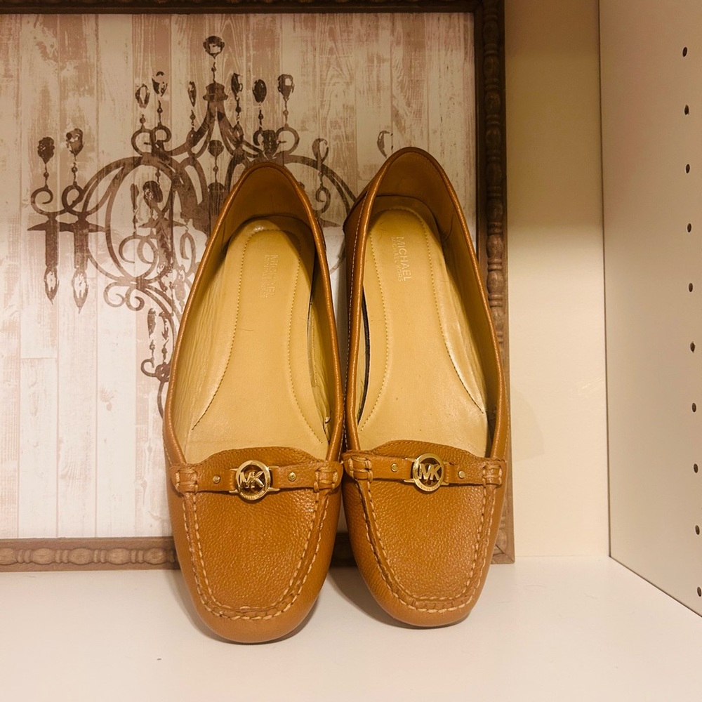 Michael Kors Brown Leather Loafers